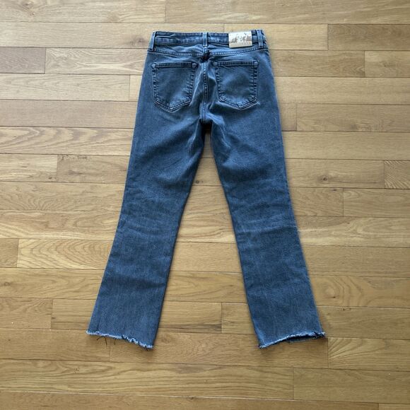 TRAVE Colette Midrise Kick Flare Raw Hem Jeans - Picture 8 of 10